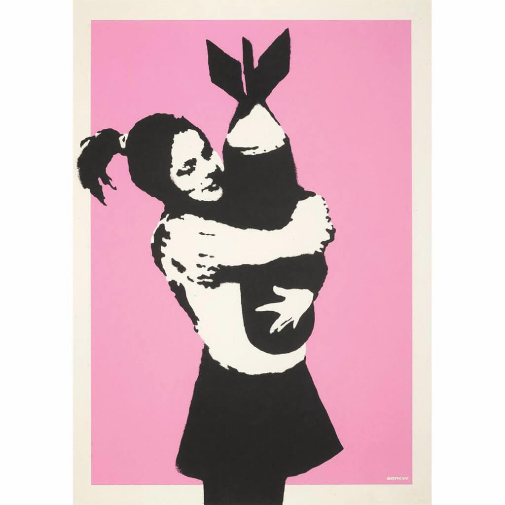 Banksy - Bomb Hugger Print