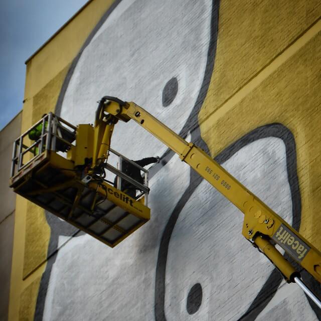 ‘Big Mother’ by Stik HIGHLIGHTING SOCIAL HOUSING ISSUE