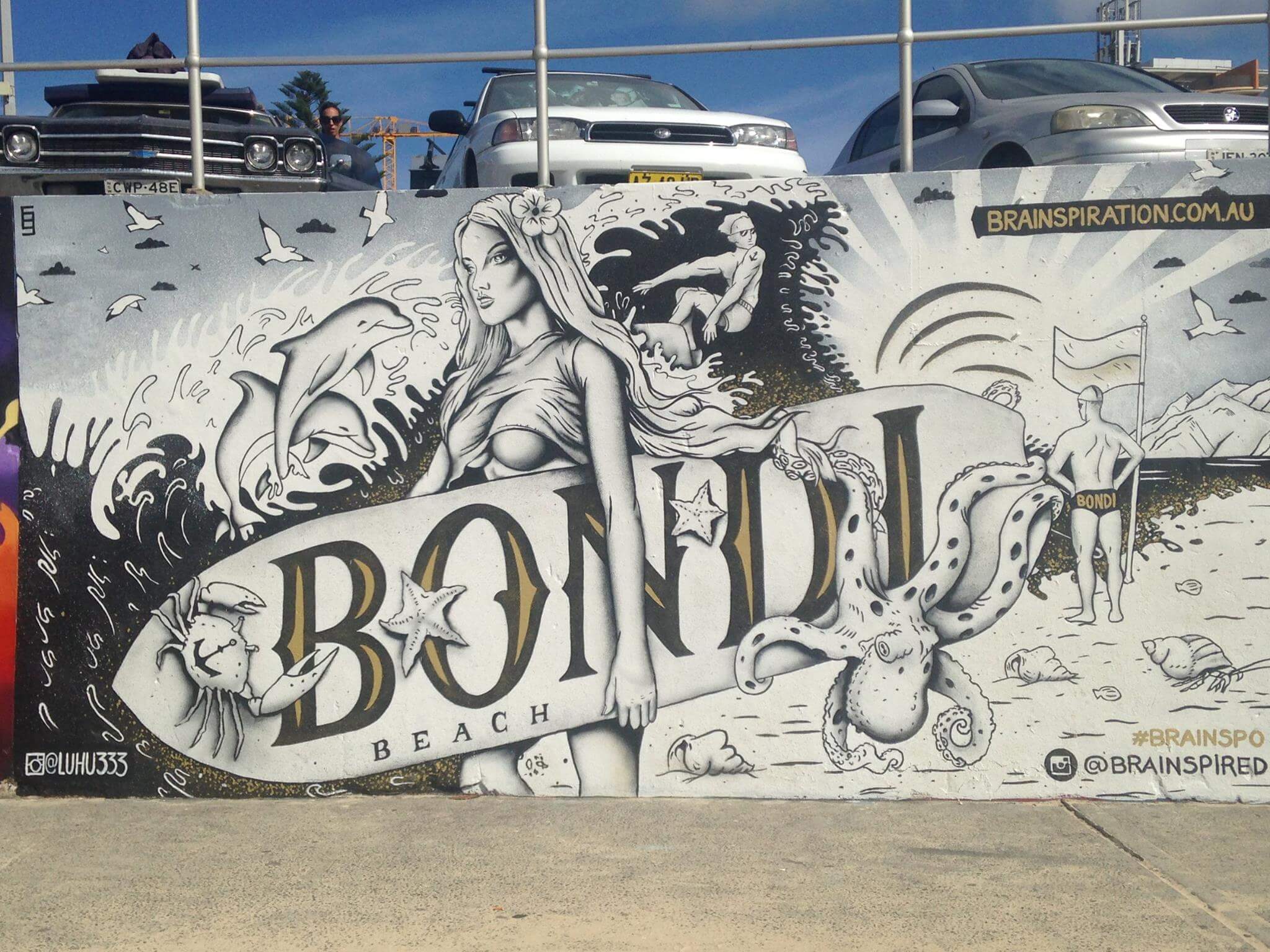 Bondi beach street art australia 2016 Bondi beach street art australia 2016