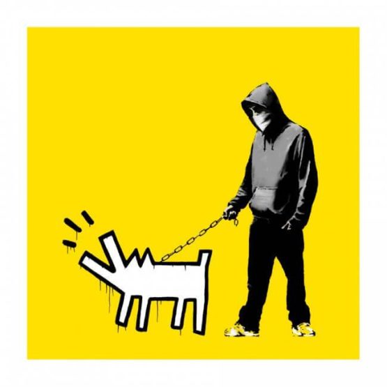 Banksy - Choose Your Weapon (CYW) (Lemon Yellow) Print