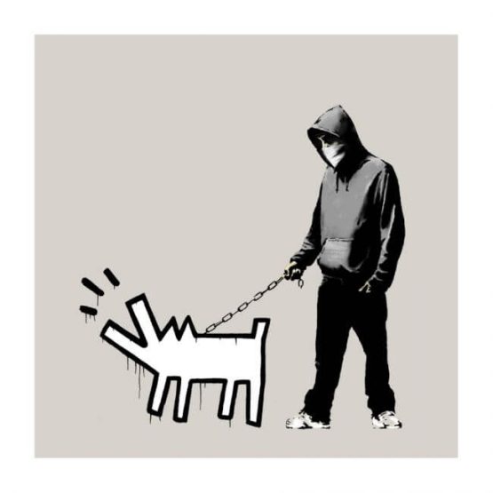 Banksy - Choose Your Weapon (CYW) (Queue Jumper Grey) Print