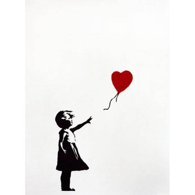 Banksy - Girl with balloon (GWB) Print