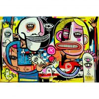 Joachim - The Doctor's Daughter and the Roosters Canvas