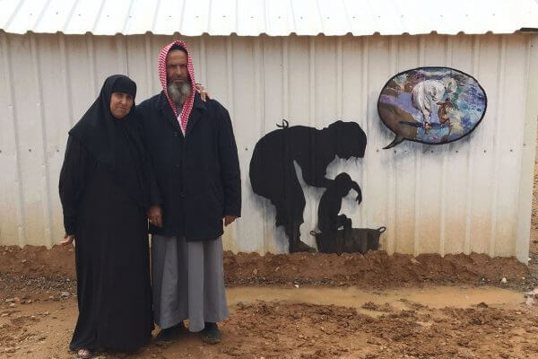 Pejac at Azraq Refugee Camp 'Mothers Artists' Photo @ Pejac