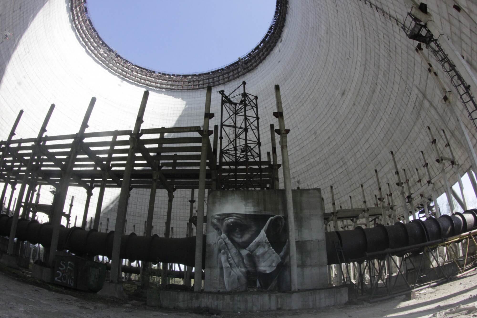 Mural by Guido Van Helten for Chernobyl 30 year anniversary 2016