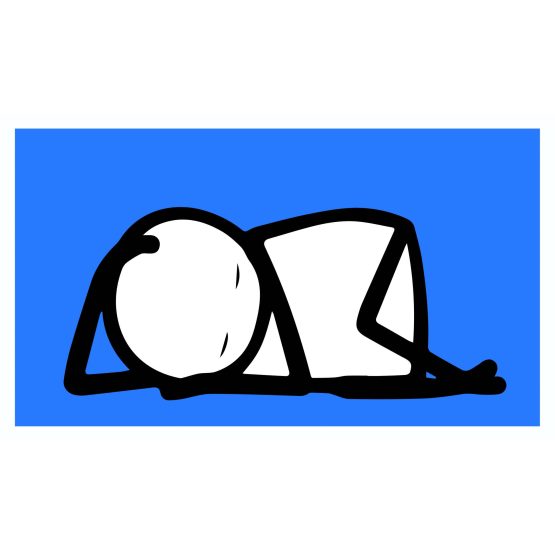 Stik -Sleeping Baby (Blue) Print