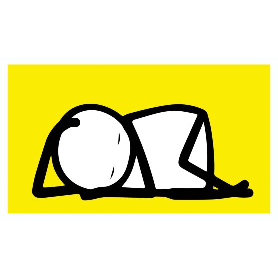 Stik -Sleeping Baby (Yellow) Print