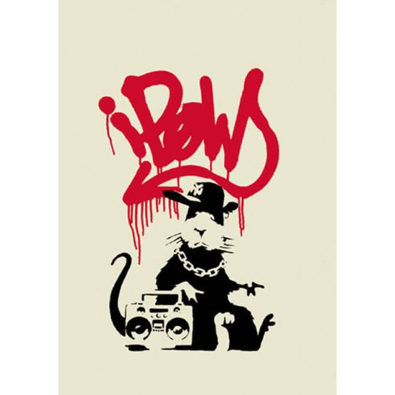Banksy - Gangsta Rat (unsigned) Print
