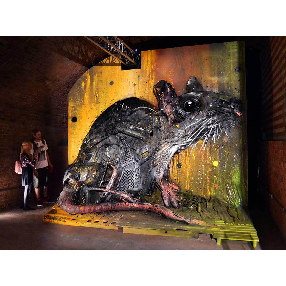 Bordalo II - Rat Big Trash Animal