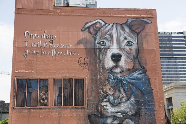 Herakut Nashville Walls Street Art Project Photo © Colin M Day