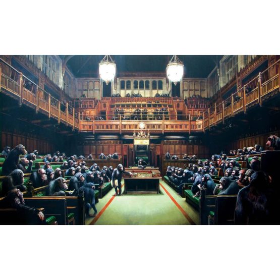 Banksy - Monkey Parliament Poster