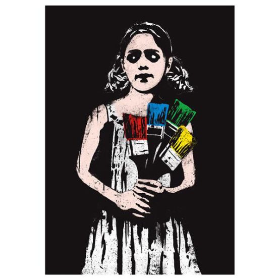 Dolk - Paintbrush Girl Print