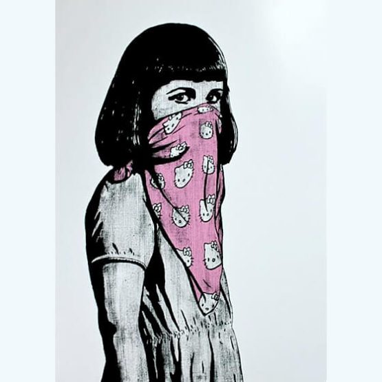 Dolk - Kitty Riot (Pink) Print