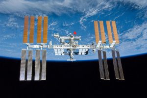 iss International Space Station and the Columbus module : Photo - NASA space invader