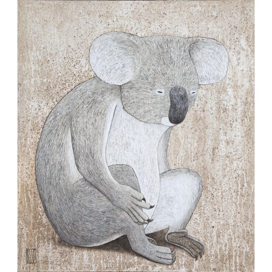 Bisser - Koala (on Wood)