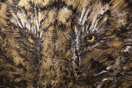 'Uncaged' by street artist Hua Tunan GraffitiStreet Underground 2016, London Photo Credit Hua Tunan