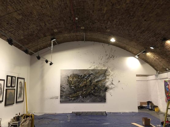 'Uncaged' by street artist Hua Tunan GraffitiStreet Underground 2016, London Photo Credit Hua Tunan