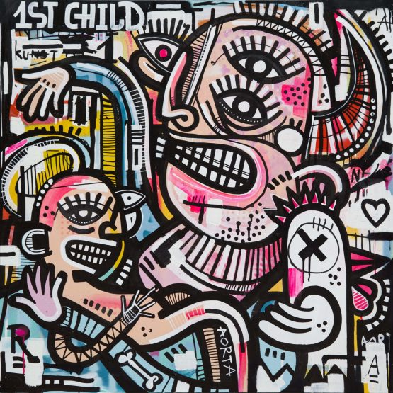 Joachim - Child & Chick Canvas