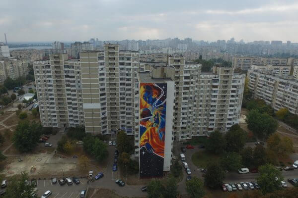 Dourone, Art United Us, Street art Kiev, Ukraine. Photo credit @Dronarium