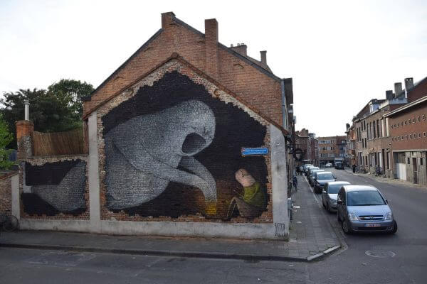 Bisser, Smoke signal, Street art Leuven