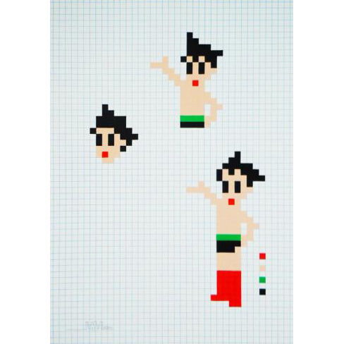 Space Invader - Astro Boys Print