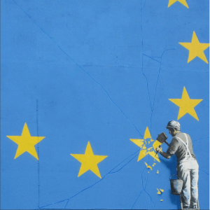 Banksy - Europe Flag Brexit Street Art Dover 2017