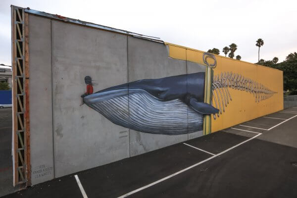 Seth Globepainter, Seawalls: Artists for Oceans, Napier, NZ. Photo Credit Tré Packard