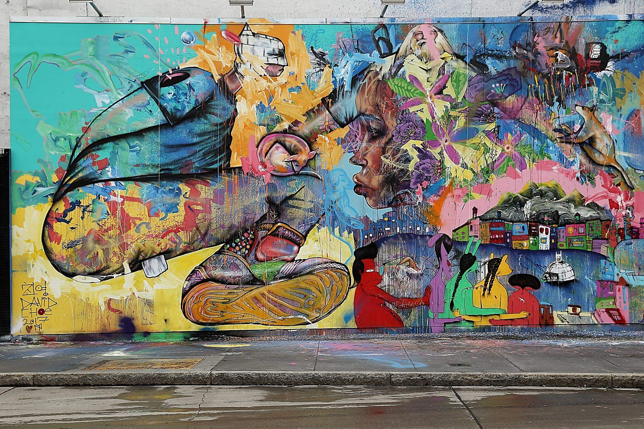 Graffiti Art Vs Mural At Frances Storey Blog