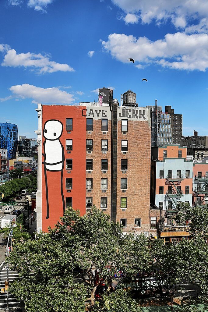 STIK, Street Art Mural, Avenue of the Immigrants, New York 2017. Photo credit @just_a_spectator