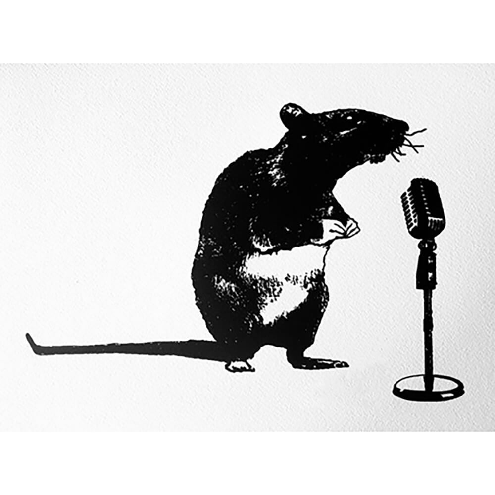 Blek Le Rat - Crooner Rat Print