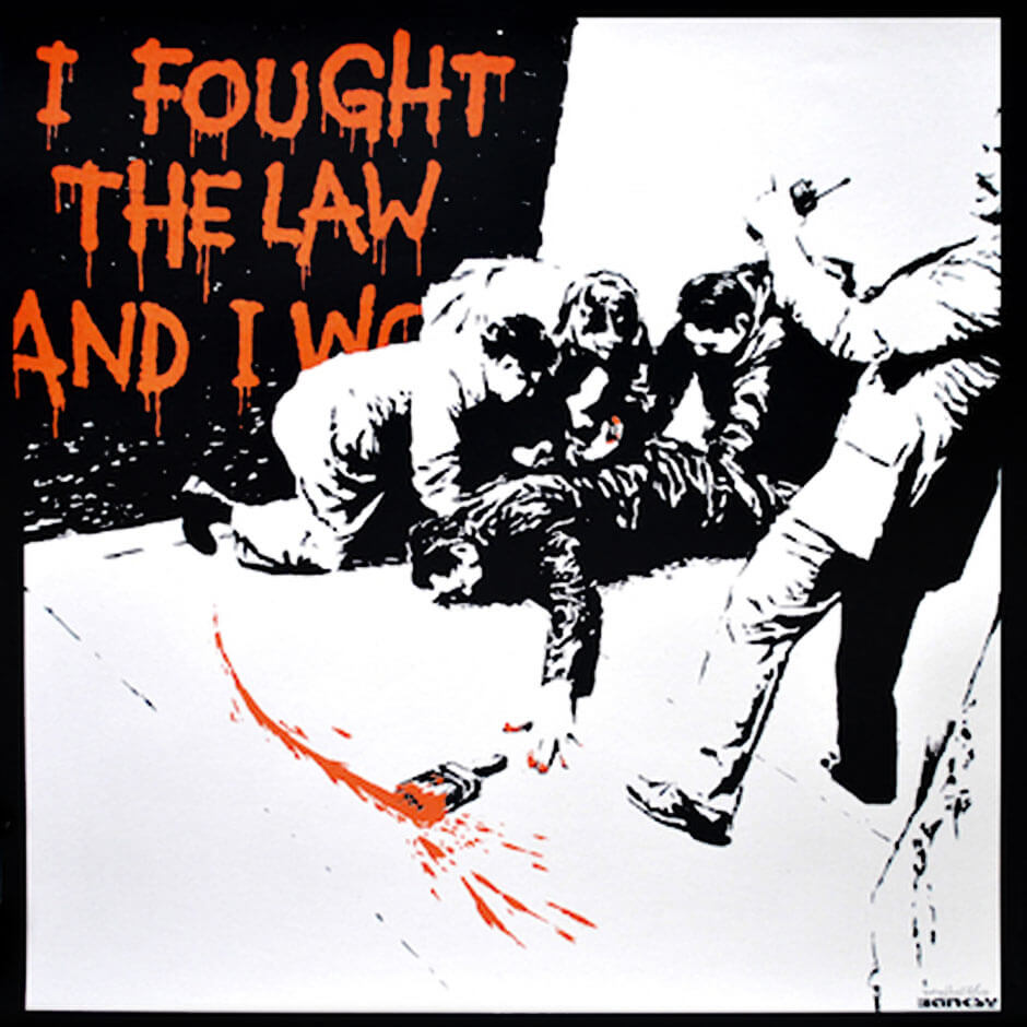 Banksy - I Fought The Law Print