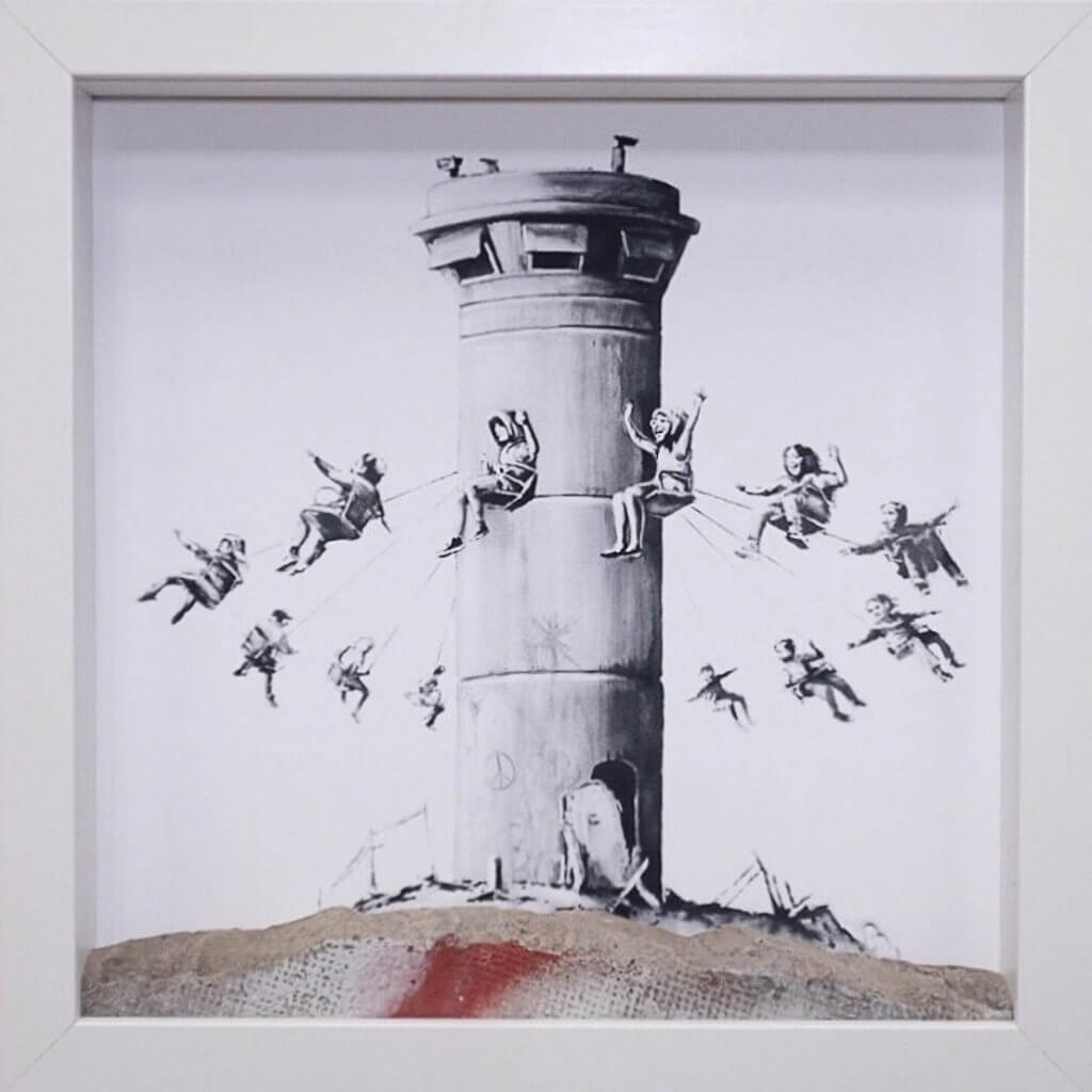 Banksy, The Walled Off Hotel, Bethlehem, Gift Shop. Photo Credit Banksy