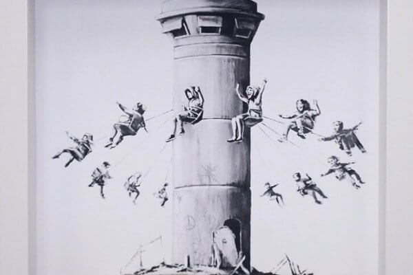 Banksy, The Walled Off Hotel, Bethlehem, Gift Shop. Photo Credit Banksy