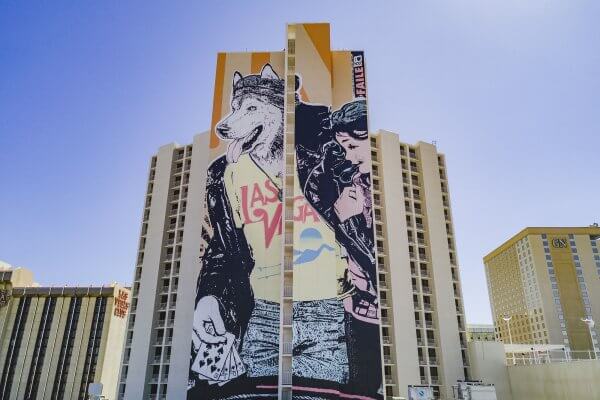 Faile, Life is Beautiful, Urban Art Festival, Downtown Las Vegas 2017. Photo Credit Justkids