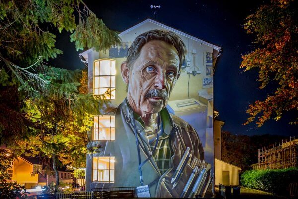 Smug and Nuart, Street art Attende, Norway 2017. Photo Credit Brian Tallman