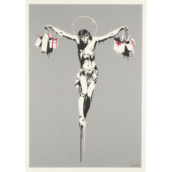 Banksy - Christ With Shopping Bags