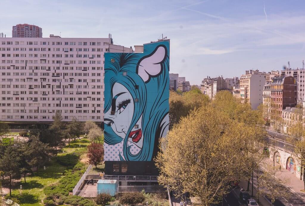 DFace, 'Turncoat’, Street Art 13 Project, Paris 2018. Photo Credit Louis Jensen Founder of Tupman Brothers and Spraying Bricks.