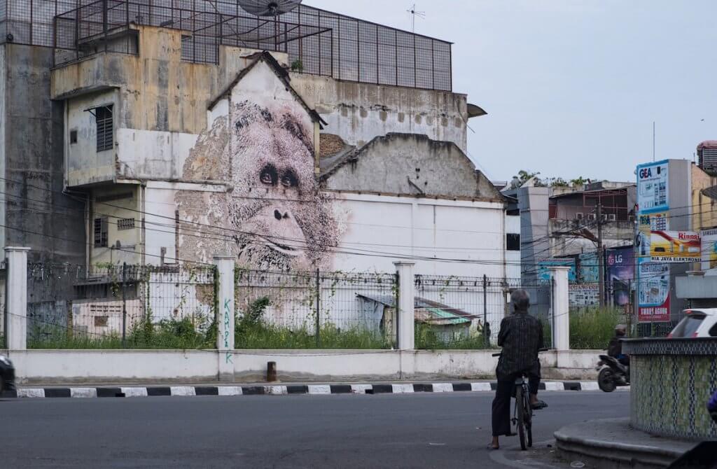 Vhils, Splash & Burn 2018. Photo Credit Ernest Zacharevic