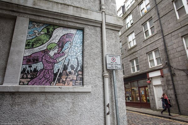 Artist Carrie Reichardt, Nuart Aberdeen 2018. Photo Credit Ian Cox