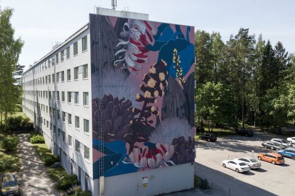 Pastel, Street Art Mural, Karakallio, Espoo, Finland. Photo Credit Marko Malm