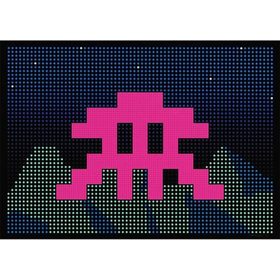 Space Invader - L.E.D. Print