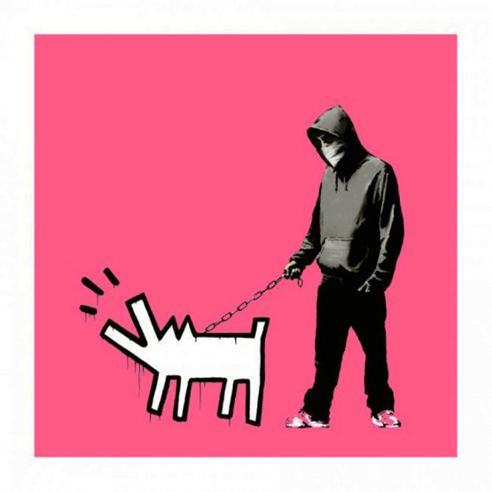 Banksy - Choose Your Weapon (Bright Pink)