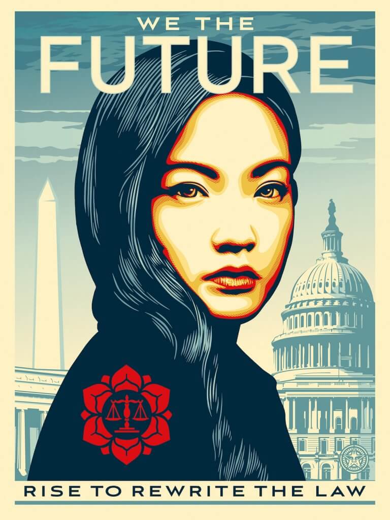 Activist Amanda Nguyen, We The Future. Photo Credit Shepard Fairey