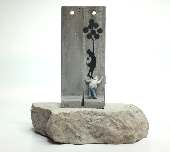 Banksy - Walled Off Hotel "Girl With Balloon" Separation Wall Sculpture