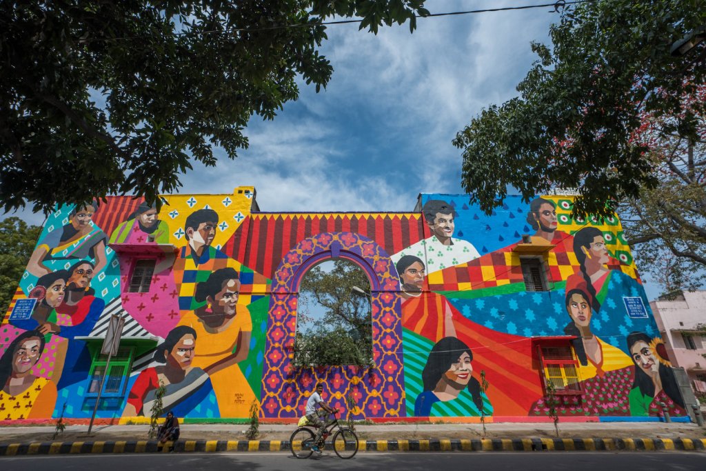 Aravani Art Project, Lodhi Art Festival, Delhi 2019. Photo credit Pranav Gohil