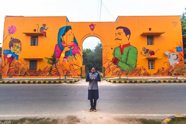 Saner, Lodhi Art Festival, Delhi 2019. Photo credit Akshat