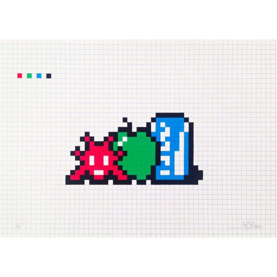 Space Invader - Still Life With a Pocari Can Print