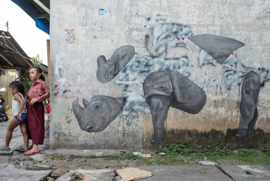 ESCIF, 'RHINO' Splash and Burn, Sumatra 2019. Photo Credit Ernest Zacharevic