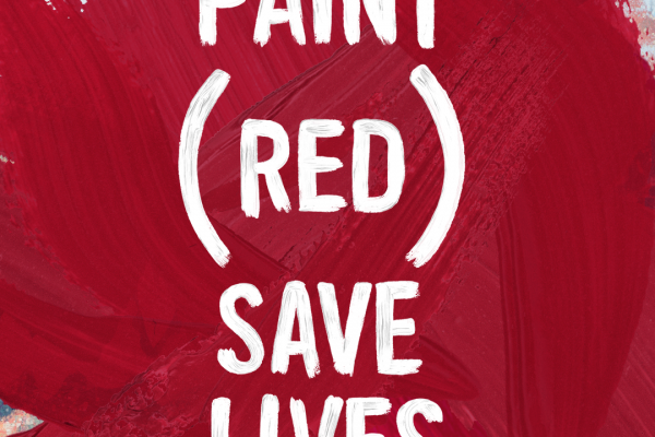 PAINT (RED) SAVE LIVES. Street artists painting the world RED to fight AIDS, 2019. Photo Credit (RED)