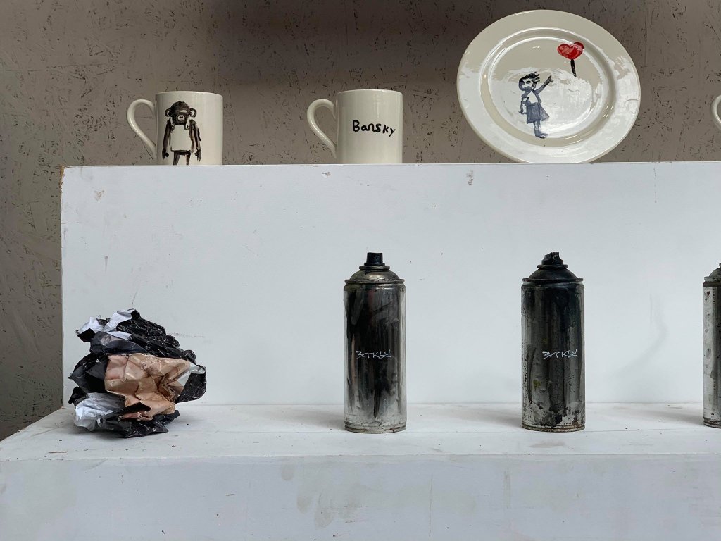 Banksy ' Gross Domestic Product' Photo Credit GraffitiStreet.com